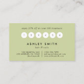 Zwarte Wildflower Meadow Klantenkaartje (Achterkant)