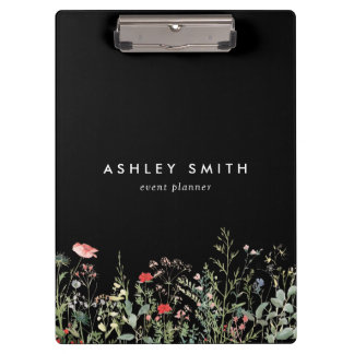 Zwarte Wildflower Meadow Klembord