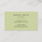 Zwarte Wildflower Meadow Visitekaartje (Achterkant)