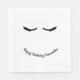 Zwarte wimpers Glam Servet