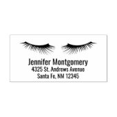 Zwarte wimpers lang & vrouwelijk  zelfinktende stempel (Design)