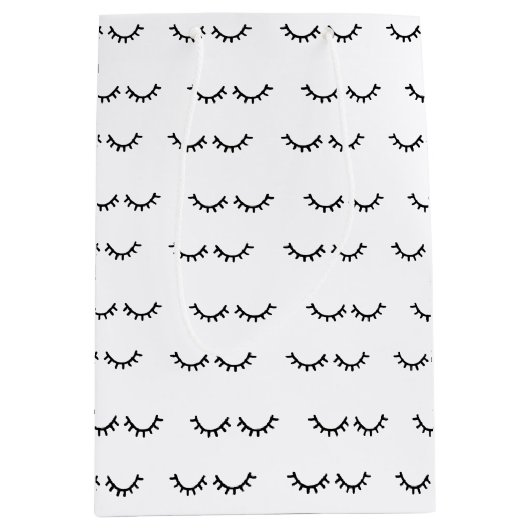 Zwarte wimpers medium cadeauzakje (Voorkant)