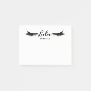 Zwarte Wimpers Oogwimpers Moderne Glam Verpersoonl Post-it® Notes