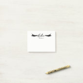Zwarte Wimpers Oogwimpers Moderne Glam Verpersoonl Post-it® Notes (Op bureau)