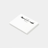 Zwarte Wimpers Oogwimpers Moderne Glam Verpersoonl Post-it® Notes (Schuin)