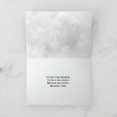 Zwarte wimpers op zilveren Waterverf Kaart (Binnen)