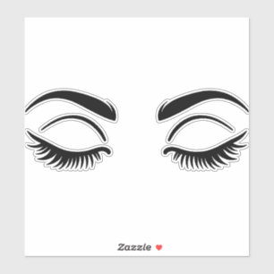 Zwarte Wimpers Wimpers Beauty Lash Sticker