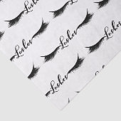 Zwarte WIMPERS Wimpers Schoonheidssalon Make-up Tissuepapier (Detail)