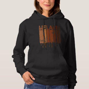 zwarte winde Blm Melanin Mannen Afro Que Hoodie