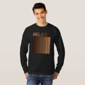  zwarte winde Blm Melanin Mannen Afro Que T-shirt (Voorkant volledig)