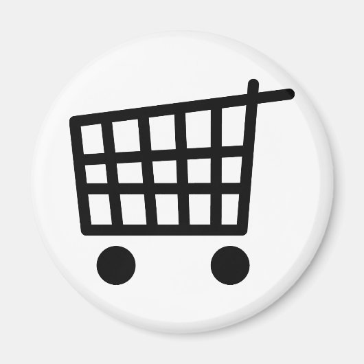 zwarte winkeltrolley magneet (Voorkant)
