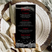 Zwarte Winter Kerst Dinner Menu