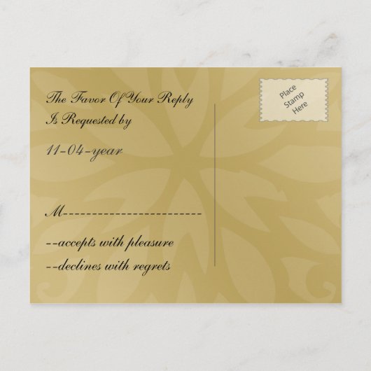 zwarte winter Weduwkaart Uitnodiging Briefkaart (Achterkant)