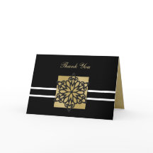 Zwarte winterbruiloft Dank je