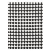 Zwarte | Wit | Gouden Patroon Argyle Tafelkleed (Voorkant)