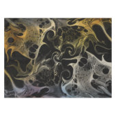 ZWARTE WIT-KLORFUL ZWIRLWAVY TAFELKLEED (Voorkant (Horizontaal))