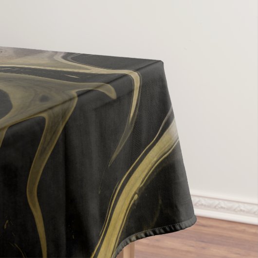 ZWARTE WIT-KLORFUL ZWIRLWAVY TAFELKLEED (Voorbeeld)