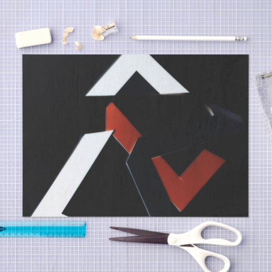 ZWARTE WIT RUST WEEFSEL PAPIER (Craft)