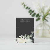 ZWARTE WIT-WIT-VERBONDEN KETTING ZWART VISITEKAARTJE (Staand voorkant)