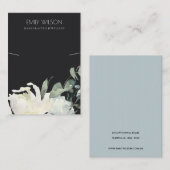 ZWARTE WIT-WIT-VERBONDEN KETTING ZWART VISITEKAARTJE (Voorkant / Achterkant)