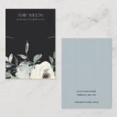 ZWARTE WIT-WIT-VERBONDEN KETTING ZWART VISITEKAARTJE (Voorkant / Achterkant)