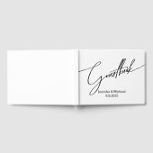 zwarte witboek bruiloft gastboek gastenboek (Volledig)