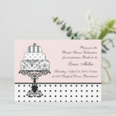 Zwarte wittaart, polka stip Vrijgezellenfeest Kaart (Staand voorkant)