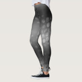 Zwarte witte Abstracte Stippen Leggings (Links)