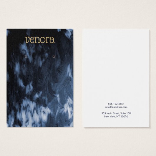 Zwarte witte Abstracte verfijnde verouderingskaart Visitekaartje (Voorkant /achterkant)