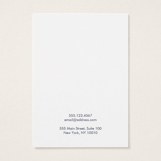 Zwarte witte Abstracte verfijnde verouderingskaart Visitekaartje (Achterkant)