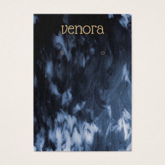 Zwarte witte Abstracte verfijnde verouderingskaart Visitekaartje (Voorkant)