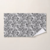 Zwarte & Witte Australische Wildflower Garden Bad Handdoek (Handdoek)