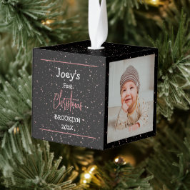 zwarte witte baby eerste kerstdrie Foto Decoratie