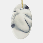 zwarte witte baby moderne keramisch ornament (Rechts)