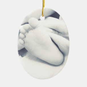 zwarte witte baby moderne keramisch ornament