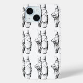 Zwarte & Witte Ballet Slipper Case-Mate iPhone Case (Achterkant)