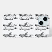 Zwarte & Witte Ballet Slipper Case-Mate iPhone Case (Achterkant (horizontaal))