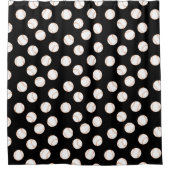 Zwarte-witte Baseball-sport Douchegordijn (Voorkant)