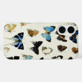 ZWARTE WITTE BLAUWE BUTTERFLIES Beauty Natuur Love Case-Mate iPhone Case (Achterkant (horizontaal))
