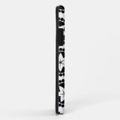 Zwarte witte bloemen, tel. iPhone 5 Hoesje (Achterkant/rechts)