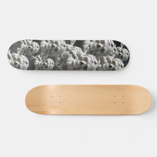 Zwarte witte Botten Skelet Skateboard (Horizontaal)