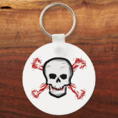 Zwarte/Witte Botten Sleutelhanger (Voorkant)