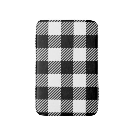 Zwarte witte buffelplaat met testband badmat (Voorkant Verticaal)