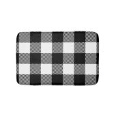 Zwarte witte buffelplaat met testband badmat (Voorkant)