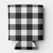 Zwarte witte buffelplaat met testband blikjeskoeler (Achterkant)