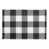 Zwarte witte buffelplaat met testband kussensloop (Achterkant)