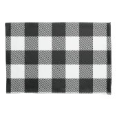 Zwarte witte buffelplaat met testband kussensloop (Voorkant)