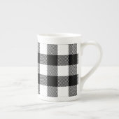 Zwarte witte buffelplaat met testband porselein kop (Rechts)