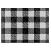 Zwarte witte buffelplaat met testband snijplank (Voorkant)