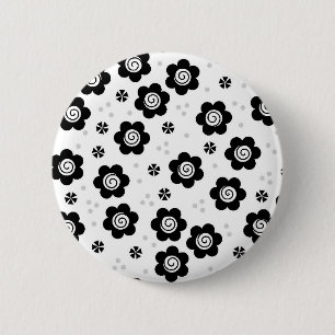 Zwarte witte Button